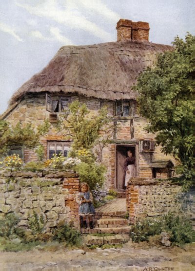 Cottage Deur, Amberley, Sussex door Alfred Robert Quinton